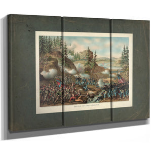 Battle of Chattanoogagen Thomas Charge Near Orchard Knob Nov 24 1863parts Ao — Framed Wall Art Room View | Bella Frye