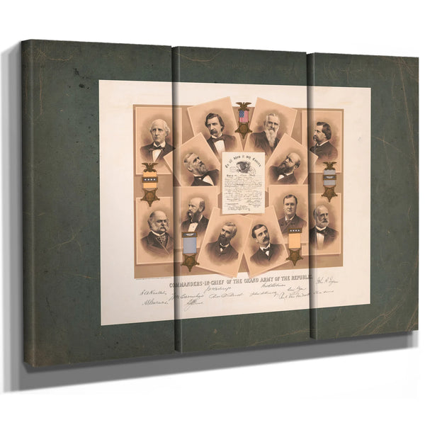 Commanders in Chief of the Grand Army of the Republic 1885 — Framed Wall Art Room View | Bella Frye
