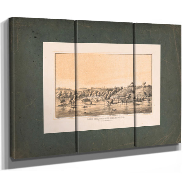 Belle Isle Opposite Richmond Va 1866 — Framed Wall Art Room View | Bella Frye
