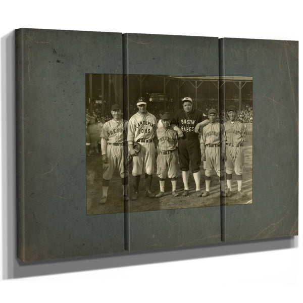 Babe Ruth Lou Gehrig 1927 Barnstorming Tour 423f32 — Framed Wall Art Room View | Bella Frye