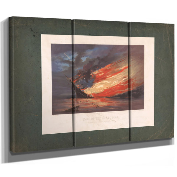 Fate of the Rebel Flag 1861 — Framed Wall Art Room View | Bella Frye