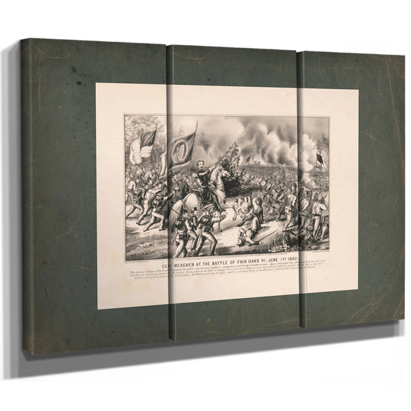 General Meagher at the Battle of Fair Oaks Va June 1st 1862 1862 — Framed Wall Art Room View | Bella Frye