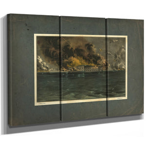Bombardment of Fort Sumter Charleston Harbor_ 12th 13th of April 1861 1861 — Framed Wall Art Room View | Bella Frye