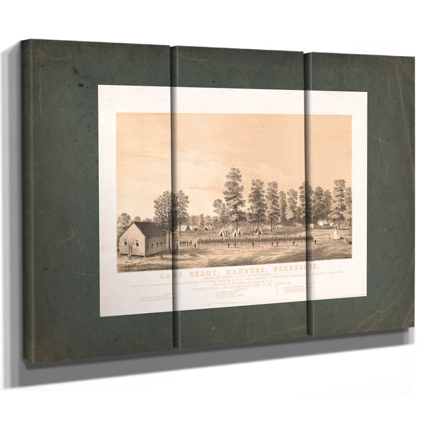 Camp Ready Hamburg Tennessee 19th Century — Framed Wall Art Room View | Bella Frye