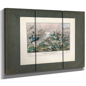Battle of Churubuscofought Near the City of Mexico 2th of August 1847 1847 — Framed Wall Art Room View | Bella Frye