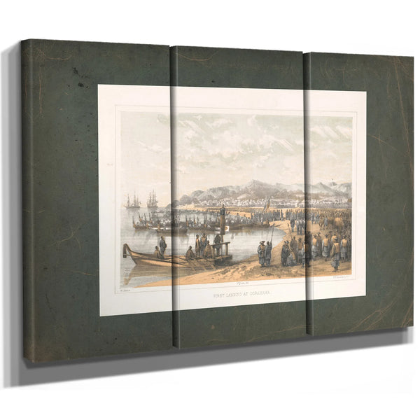 First Landing at Gorahama 1856 — Framed Wall Art Room View | Bella Frye