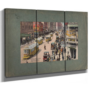 The Broadway Line Gilded Age Street Scene — Framed Wall Art Room View | Bella Frye