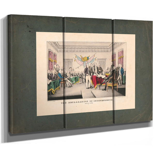 Declaration of Independence July 4th 1776 1835 1856 1 — Framed Wall Art Room View | Bella Frye
