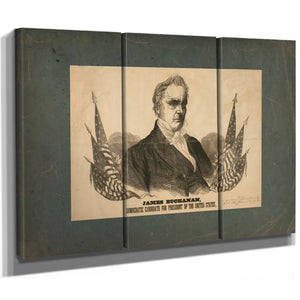 James Buchanan Democratic Candidate for President of the United States 1856 — Framed Wall Art Room View | Bella Frye