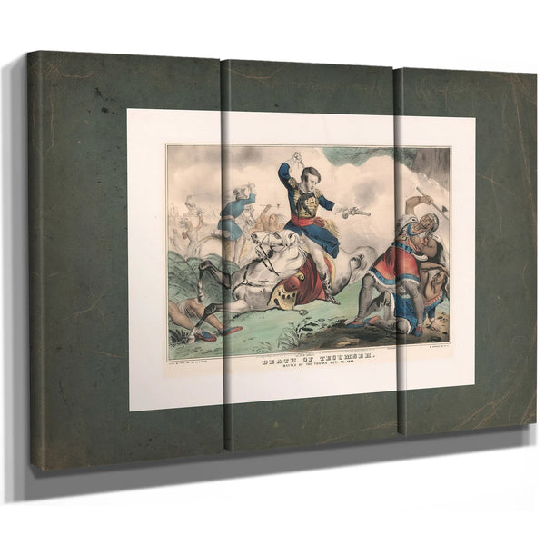 Death of Tecumseh Battle of the Thames Oct 18 1813 1846 — Framed Wall Art Room View | Bella Frye