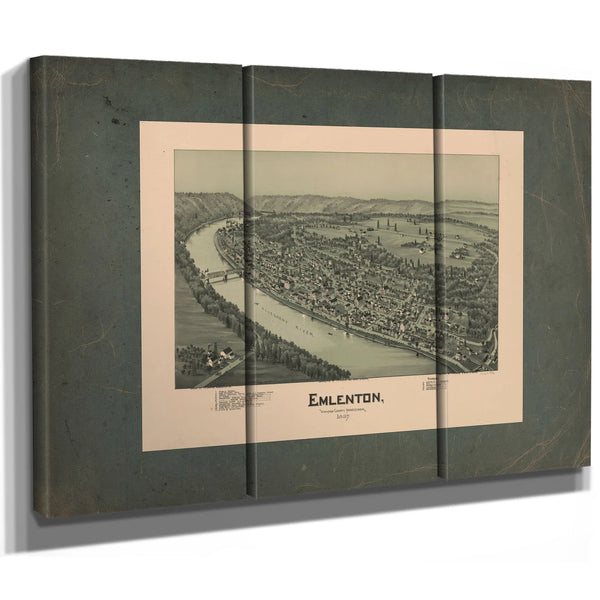 Emlenton Venango County Pennsylvania 1897 1897 — Framed Wall Art Room View | Bella Frye