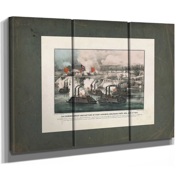 Bombardment and Capture of Fort Hindman Arkansas Post Ark Jany 11th 1863 186 — Framed Wall Art Room View | Bella Frye