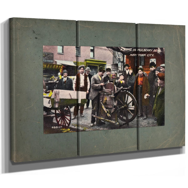 The Huddled Masses of Mulberry Bend — Framed Wall Art Room View | Bella Frye