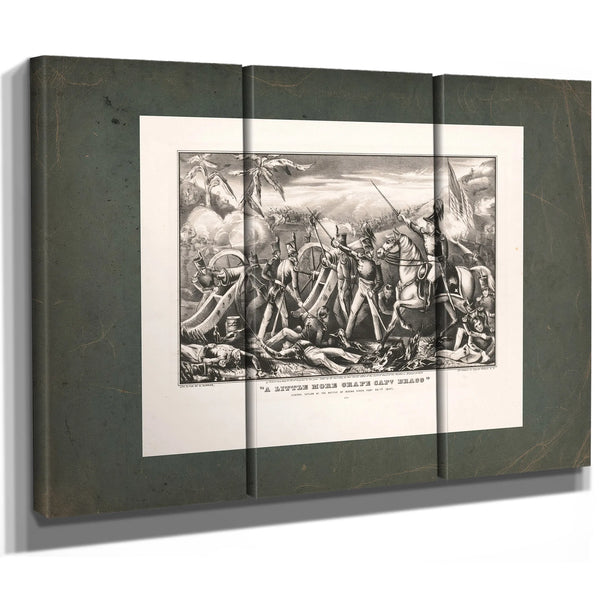 A Little More Grape Capt Bragg General Taylor at the Battle of Buena Vista Feb — Framed Wall Art Room View | Bella Frye