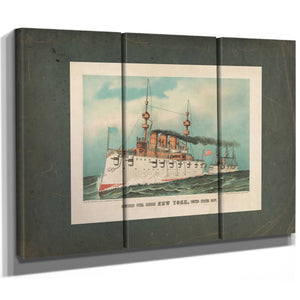 Armoured Steel Cruiser New York United States Navy 1893 — Framed Wall Art Room View | Bella Frye