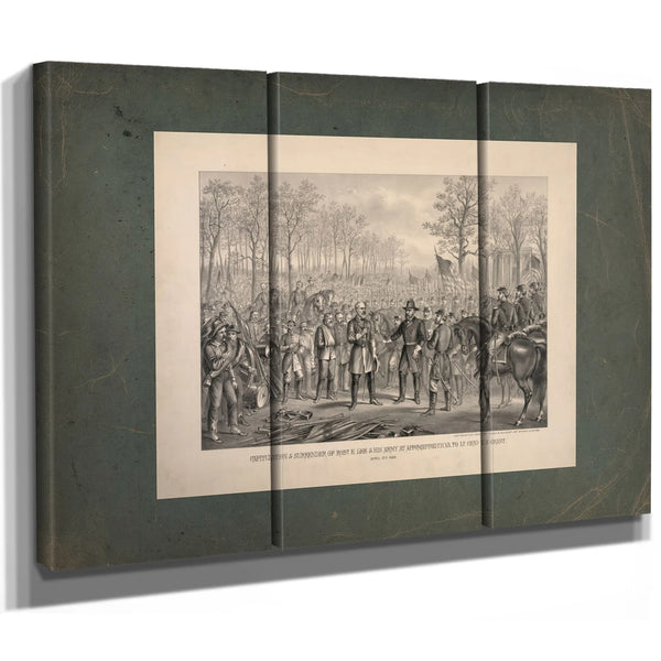 Capitulation Surrender of Robert E Lee His Army at Appomattox Chi Va to Lt — Framed Wall Art Room View | Bella Frye
