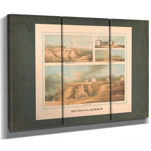Fort Federal Hill Baltimore Md 1862 — Framed Wall Art Room View | Bella Frye