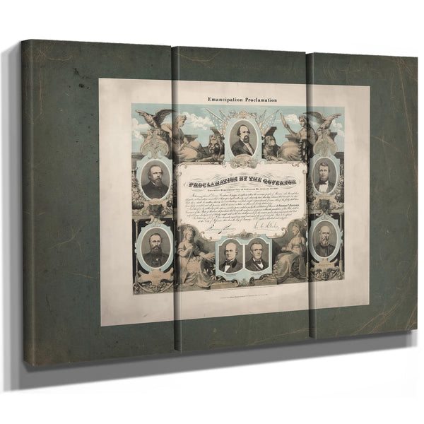 Emancipation Proclamation Proclamation by the Governor 1865 — Framed Wall Art Room View | Bella Frye