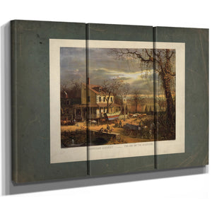 American Scenery the Inn on the Roadside 1872 — Framed Wall Art Room View | Bella Frye