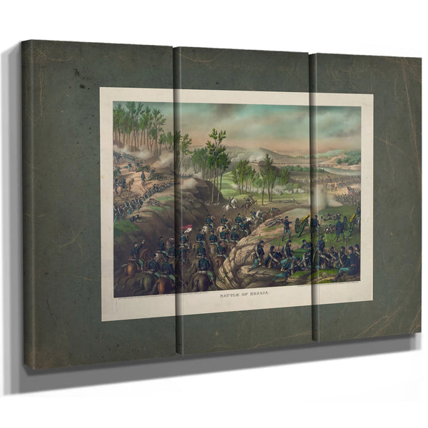 Battle of Resacamay 13 to 16 1864 1889 — Framed Wall Art Room View | Bella Frye