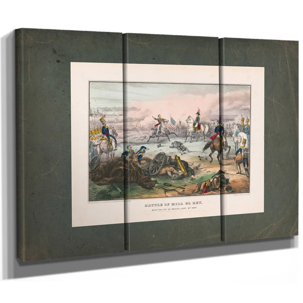 Battle of Mill El Renear the City of Mexicosept 8th 1847 1847 — Framed Wall Art Room View | Bella Frye