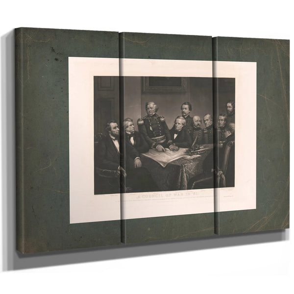 a Council of War in 61 19th Century — Framed Wall Art Room View | Bella Frye