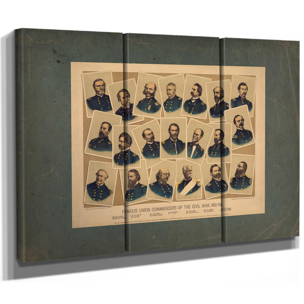 Famous Union Commanders of the Civil War 1861 65 1884 — Framed Wall Art Room View | Bella Frye