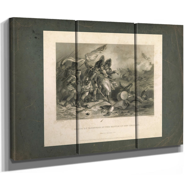 Death of Pakenham at the Battle of New Orleans 186 — Framed Wall Art Room View | Bella Frye
