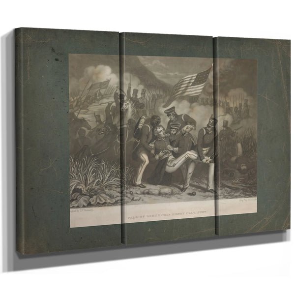 Fall of Lieutenant Colonel Henry Clay Junior 1855 — Framed Wall Art Room View | Bella Frye