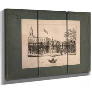 38th Regiment Jefferson Guards New York State Artillery 1843 — Framed Wall Art Room View | Bella Frye