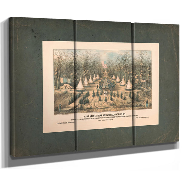 Camp Kelsey Near Annapolis Junction Md 1861 — Framed Wall Art Room View | Bella Frye