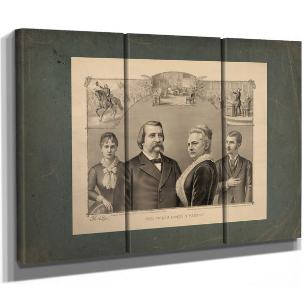 General John Alexander Logan Family 1887 — Framed Wall Art Room View | Bella Frye