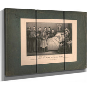 Death Bed of Rt Rev Bishop Timon 19th Century — Framed Wall Art Room View | Bella Frye