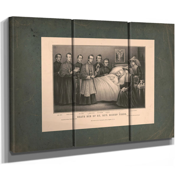 Death Bed of Rt Rev Bishop Timon 19th Century — Framed Wall Art Room View | Bella Frye