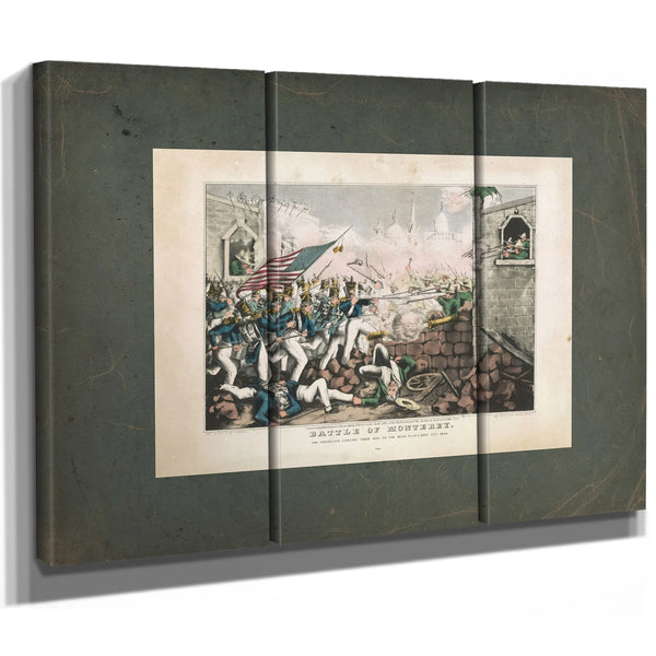 Battle of Monterethe Americans Forcing Their Way to the Main Plaza Sept 23th — Framed Wall Art Room View | Bella Frye