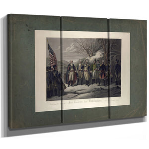 General Washington Standing With Johann De Kalb Baron Von Steuben Kazimierz — Framed Wall Art Room View | Bella Frye