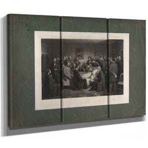 Death of Lincoln 1875 — Framed Wall Art Room View | Bella Frye