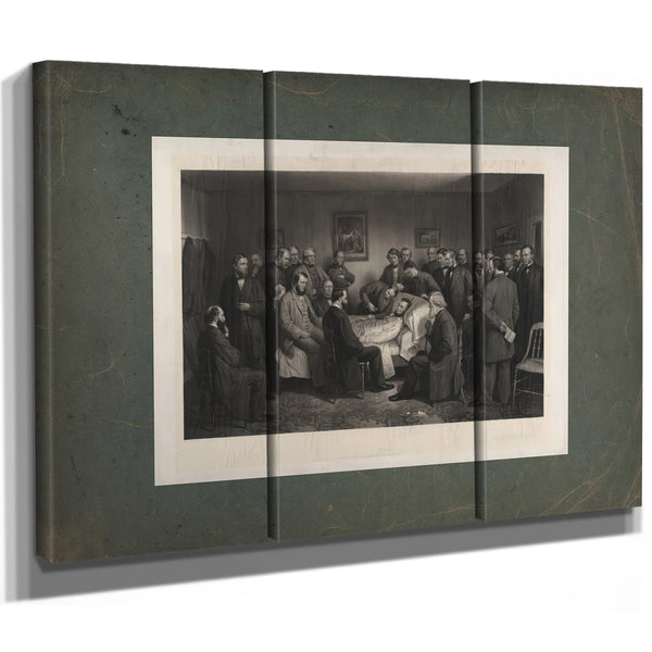 Death of Lincoln 1875 — Framed Wall Art Room View | Bella Frye