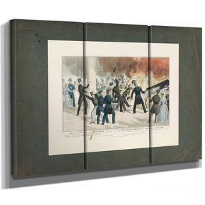 Awful Explosion of the Peace Maker on Board the Us Steam Frigate Princeton O — Framed Wall Art Room View | Bella Frye
