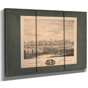 Camp Wayne Pennsylvania Volunteer Encampment on the Paoli Battle Ground Sept — Framed Wall Art Room View | Bella Frye