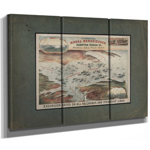 International Naval Rendezvous Hampton Roads Va 1893 — Framed Wall Art Room View | Bella Frye