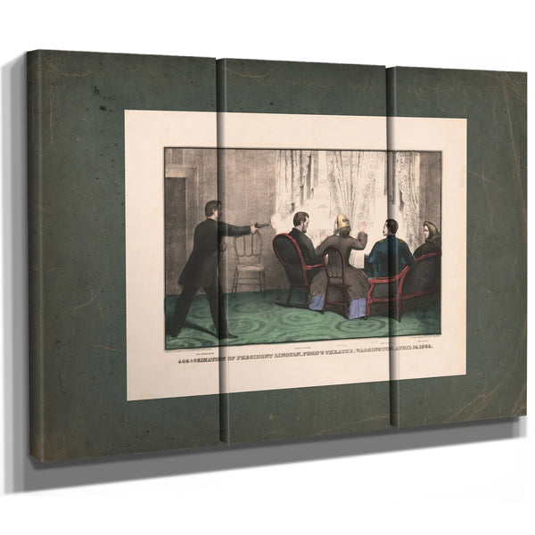 Assassination of President Lincoln Fords Theatre Washington April 14 1865 18 — Framed Wall Art Room View | Bella Frye
