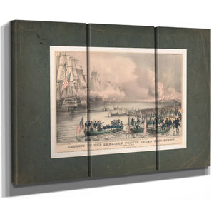Landing of the American Forces Under Genl Scott at Vera Cruz March 9th 1847 — Framed Wall Art Room View | Bella Frye
