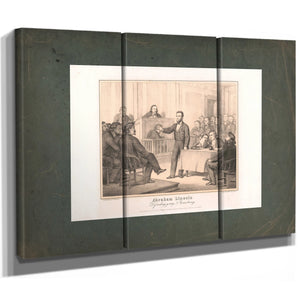 Abraham Lincoln Defending Young Armstrong 1865