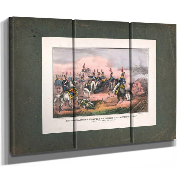 Braggs Battery_ Battle of Buena Vista Feb 23rd 1847 1847 — Framed Wall Art Room View | Bella Frye