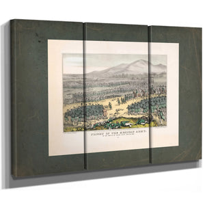 Flight of the Mexican Army at the Battle of Buena Vista Feb 23 1847 1847 — Framed Wall Art Room View | Bella Frye