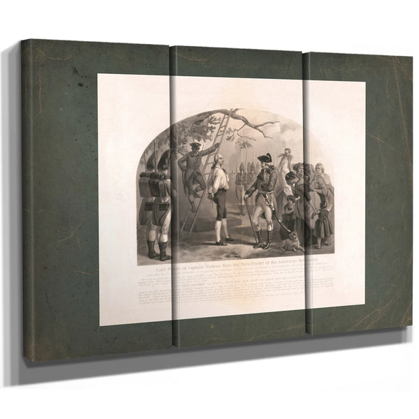 Last Words of Captain Nathan Hale the Hero Martyr of the American Revolution — Framed Wall Art Room View | Bella Frye
