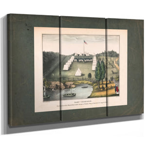Camp Thompson Encampment of the Springfield Light Guard 19th Century — Framed Wall Art Room View | Bella Frye