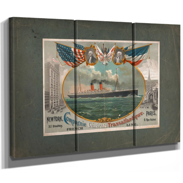 Compagnie Generale Transatlantique 19 — Framed Wall Art Room View | Bella Frye