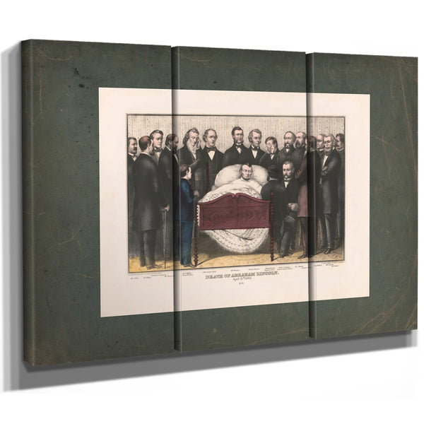 Death of Abraham Lincoln April 15th 1865 1865 — Framed Wall Art Room View | Bella Frye